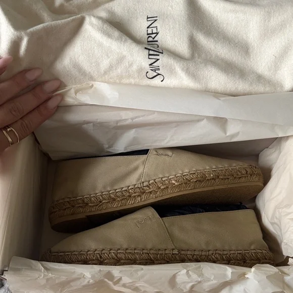 Saint Laurent Men's Beige Loafers